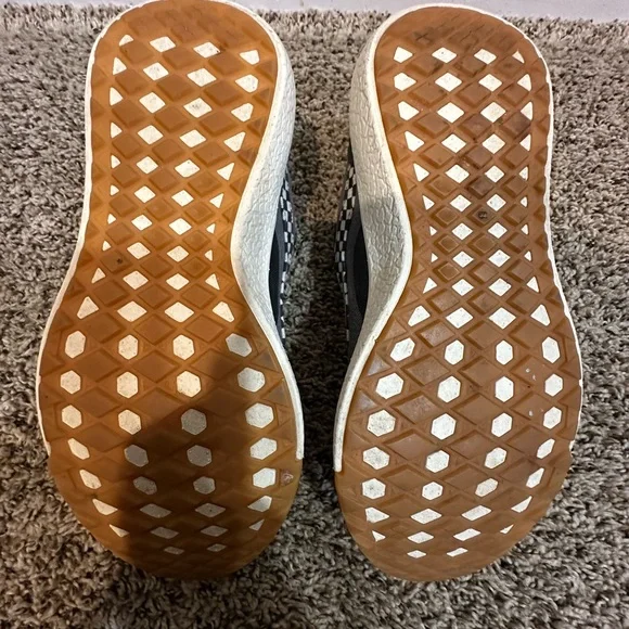 Vans Ultra Range Checkered Sneakers Suede 721356 Black White Women’s Sz 7.5 - Picture 8 of 9